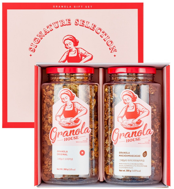 그래놀라하우스 시그니쳐 셀렉션 2종 + 쇼핑백, 600g, 1세트