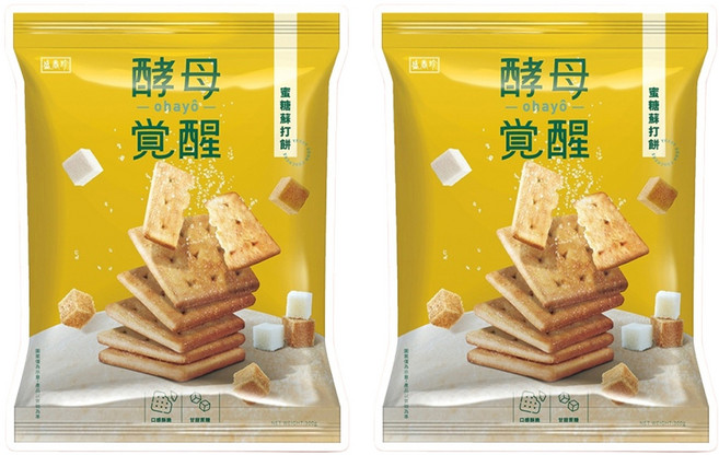 盛香珍 酵母覺醒 蘇打餅 蜜糖 奶素, 300g, 2袋