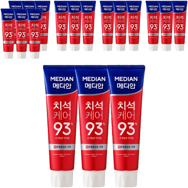 메디안 치석 구취 치약, 120g, 18개