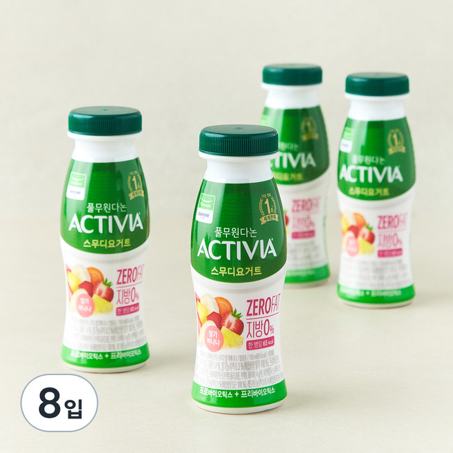 풀무원다논 액티비아 스무디 딸기바나나, 150ml, 4개입, 2개