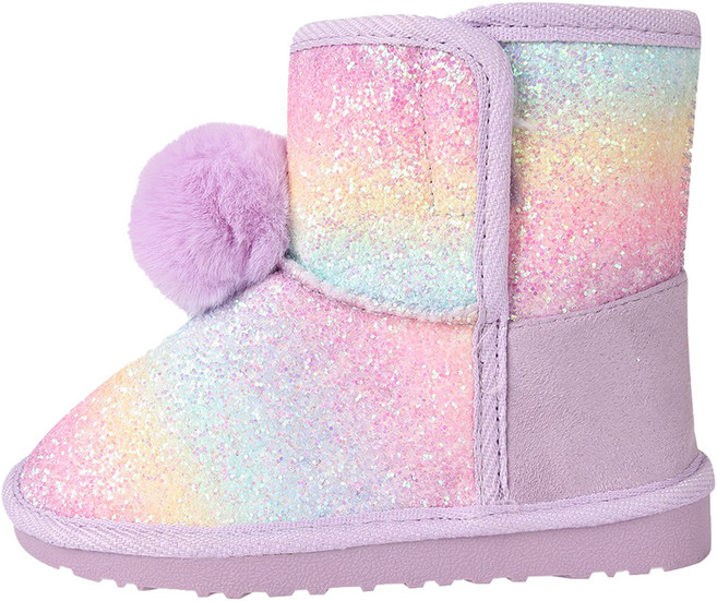 슈펜키즈 여아용 레인보우 폼폼 경량 웜부츠 HPKV8C401G