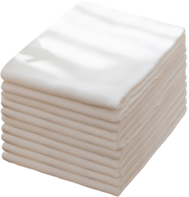 베이비앤아이 순면 사각 천 무지 기저귀, 10개