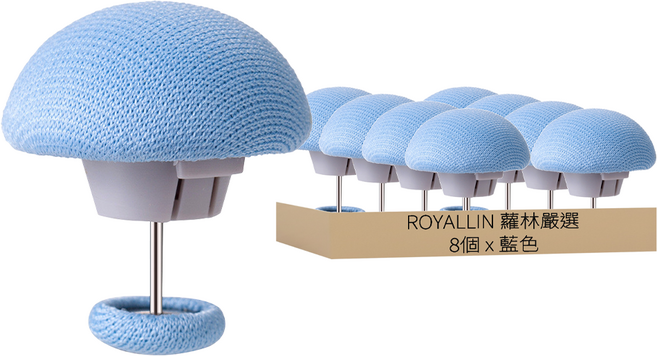 ROYALLIN 蘿林嚴選 棉被固定器 床單防滑固定器 3 x 2.3cm 10g 8個, 藍色