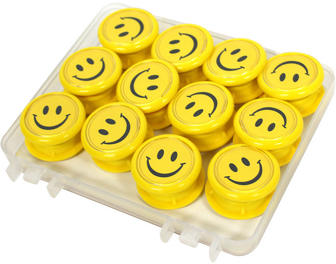 스마일메모홀더_MSMH-35mm_24개입, 노랑, 1세트