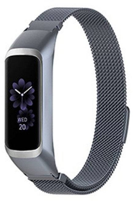 루아러블 갤럭시 핏2 밀레니즈 자석 마그네틱 메탈 스트랩, 그레이, 1개