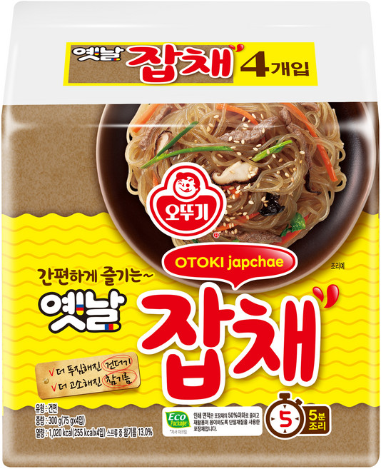 오뚜기옛날 잡채 75g, 4개