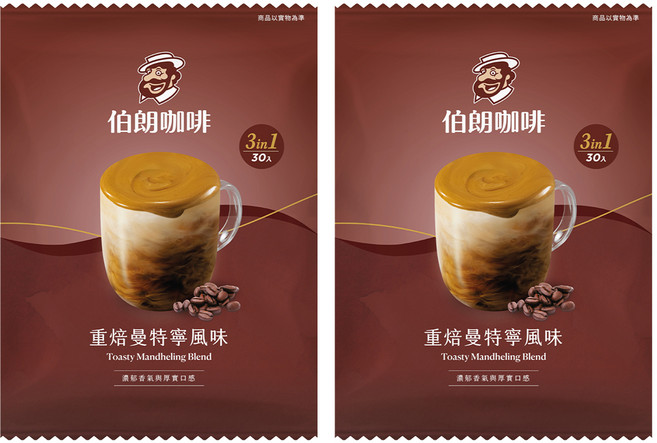 金車 MR.BROWN 伯朗咖啡 3合1即溶咖啡 重焙曼特寧, 16g, 30個裝, 2套