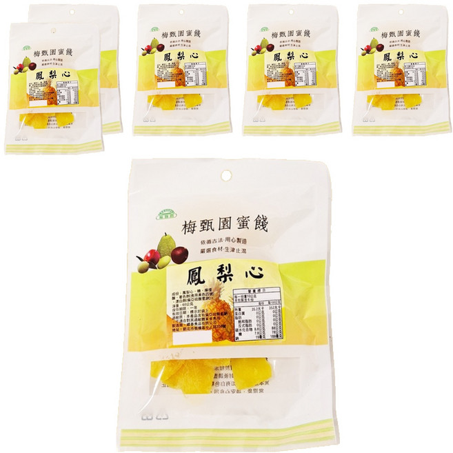 梅甄園 鳳梨心, 60g, 6包