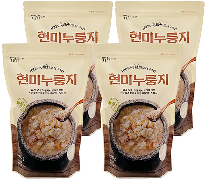 태광선식 현미누룽지, 800g, 4개