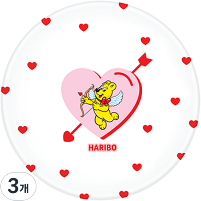 HARIBO 金熊餐盤, 3個, 邱比特