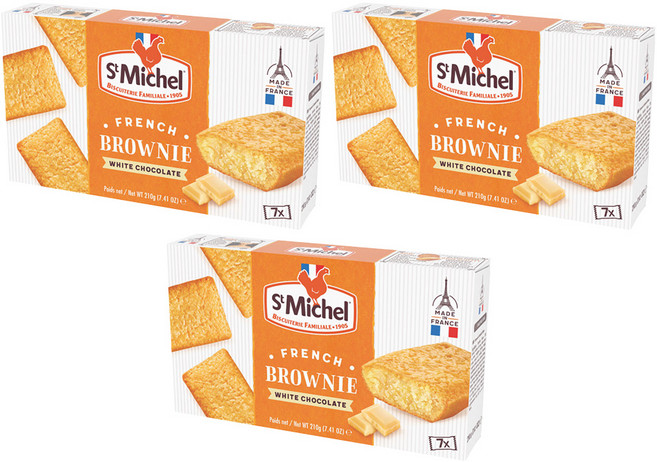 생미쉘 화이트 브라우니, 210g, 3개