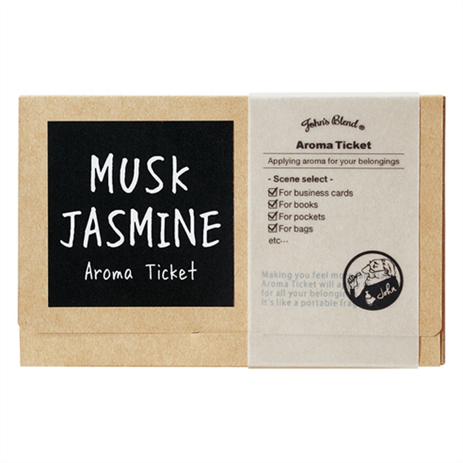 John's Blend 隨身香香片 8片, 茉莉麝香, 50g, 1盒