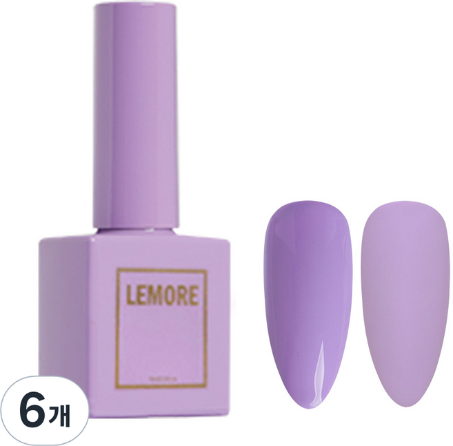 Lemore 彩色凝膠, LG09 麝香紫, 10ml, 6個