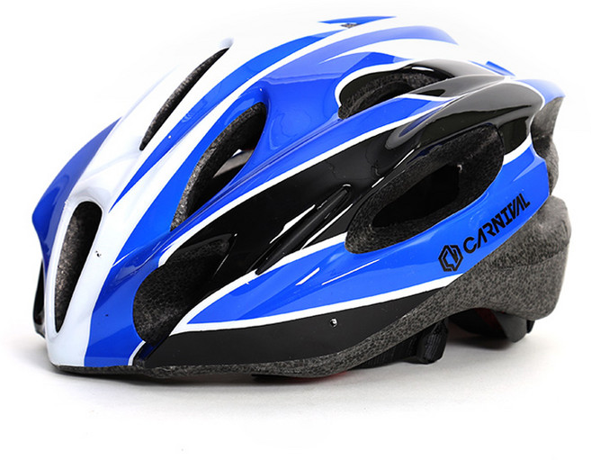 킹카스포츠 카니발 성인 자전거 헬멧, 블루, 1개