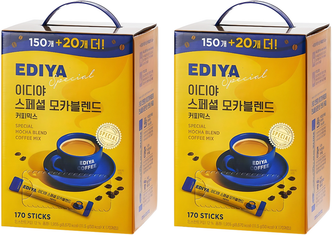 이디야 스페셜 모카블렌드 커피믹스, 11.5g, 170개입, 2개