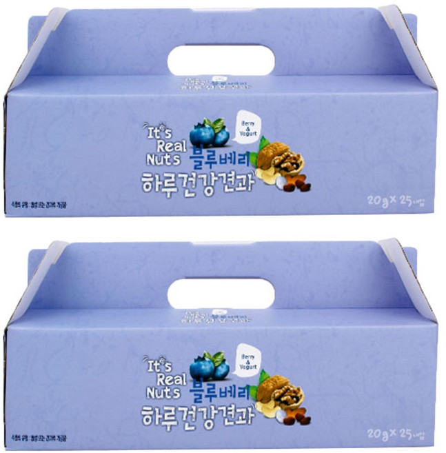잇츠리얼넛츠 하루건강견과 블루베리 요거트 25p, 500g, 2개