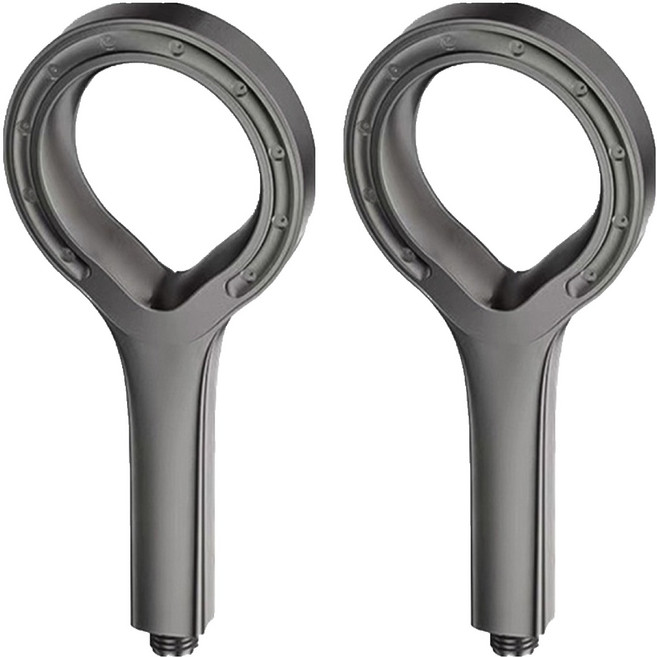 윈프라이스 핸디플라워 미세 경량 샤워기, 2개, 그레이