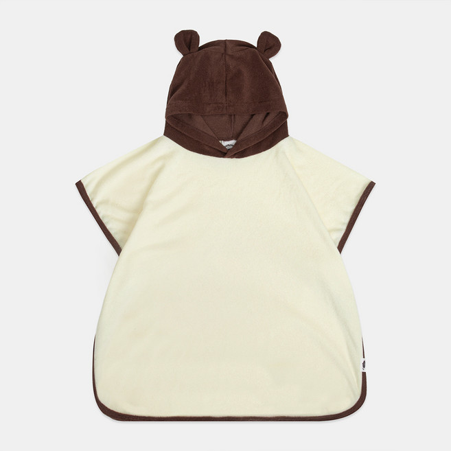 점핑칙피 유아용 곰돌이 후드 비치 샤워 가운