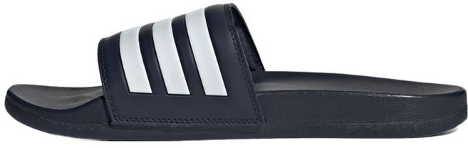 adidas 愛迪達 ADILETTE COMFORT 拖鞋, 28.5cm, 黑色 + 白色