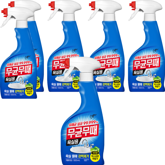 무균무때 욕실용 세정제, 500ml, 6개