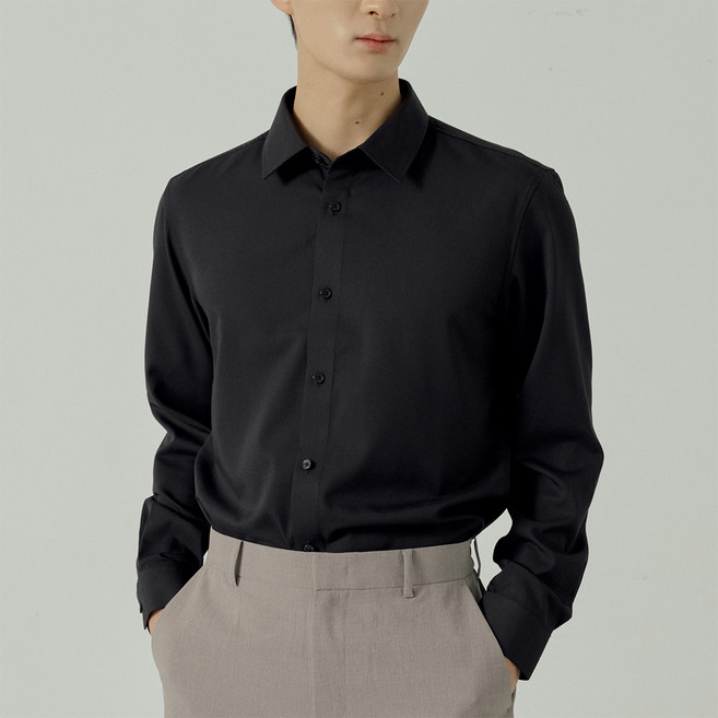 210에디트 남성용 구김없이 편한 링클프리 긴팔 프리덤 셔츠