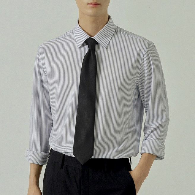 210에디트 남성용 구김없이 편한 링클프리 긴팔 프리덤 셔츠