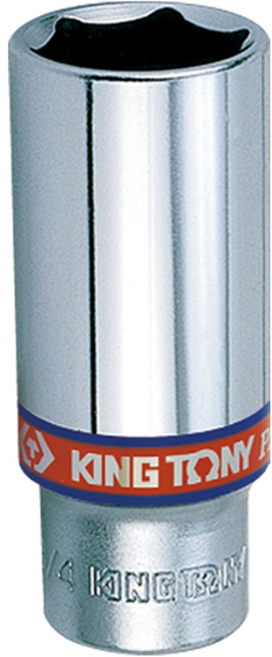 KING TONY 金統立 專業級工具3/8 DR 英制六角長套筒1/4 T323508, 1個