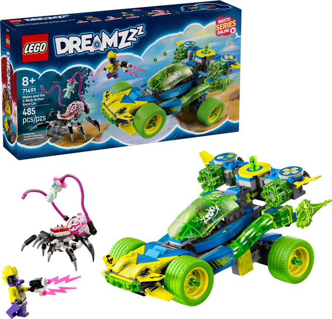 LEGO 樂高 DREAMZzz 馬特歐和綠魔球動感賽車, 混色, 1盒