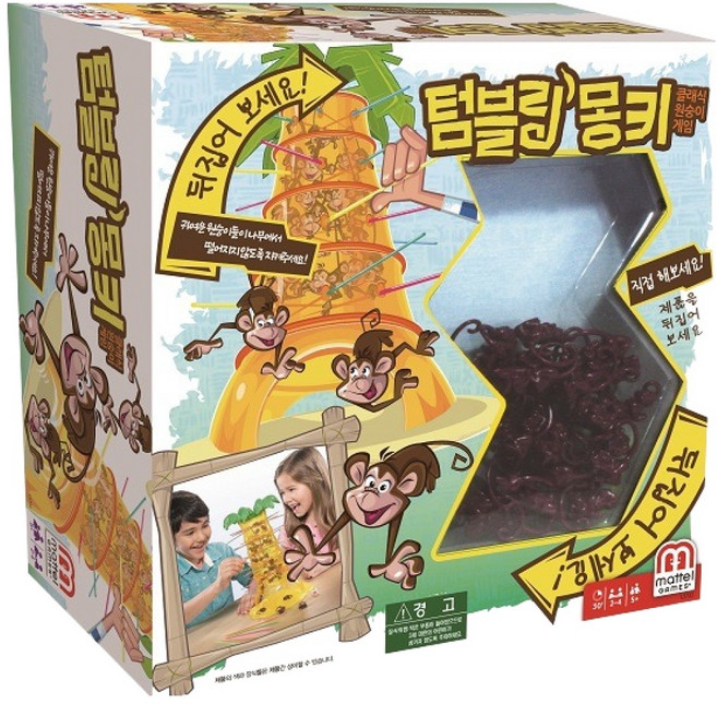 마텔게임 텀블링몽키 균형잡기 게임, 혼합색상, 1개