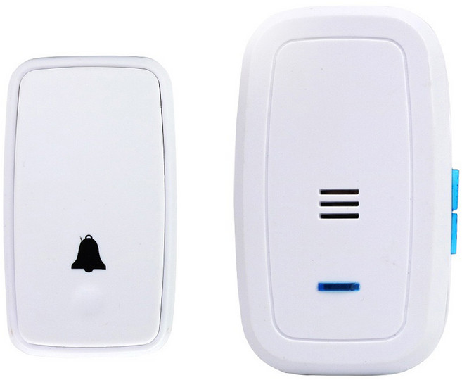 LONG PING 自發電無線門鈴ce 多首音樂可選 LED指示燈 遠距離傳輸, 1組