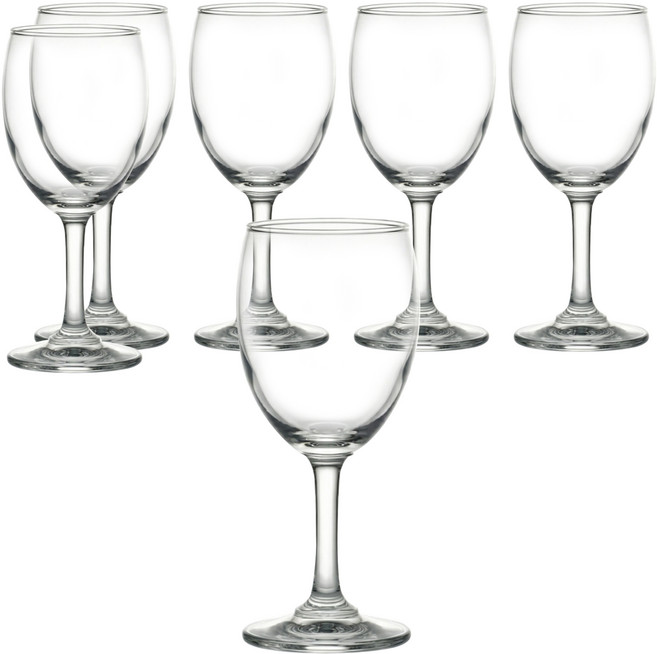 Ocean Glass 標準型白酒杯 直徑68 x 154mm 透明色 6個, 200ml, 1組