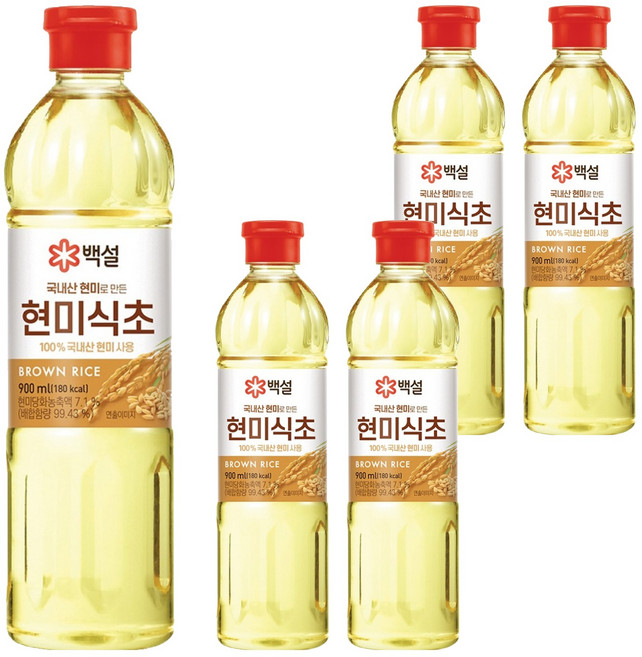 국내산 현미식초, 900ml, 5개