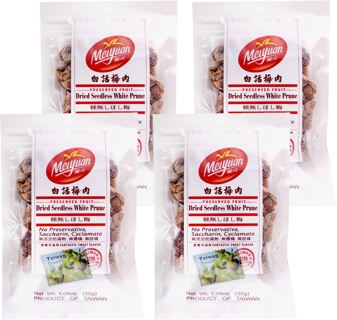 美元 白話梅肉, 30g, 4包