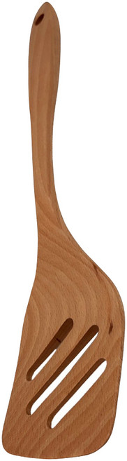 BIOK 山毛櫸原木 平漏煎鏟, Wooden Brown, 1支