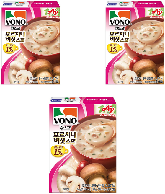 보노 포르치니 버섯스프, 54g, 3개