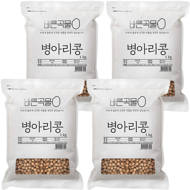 두보식품 바른곡물 병아리콩, 1kg, 4개