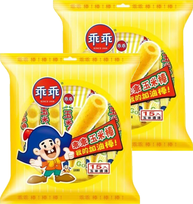 乖乖 玉米棒 玉米濃湯 15入, 105g, 2袋