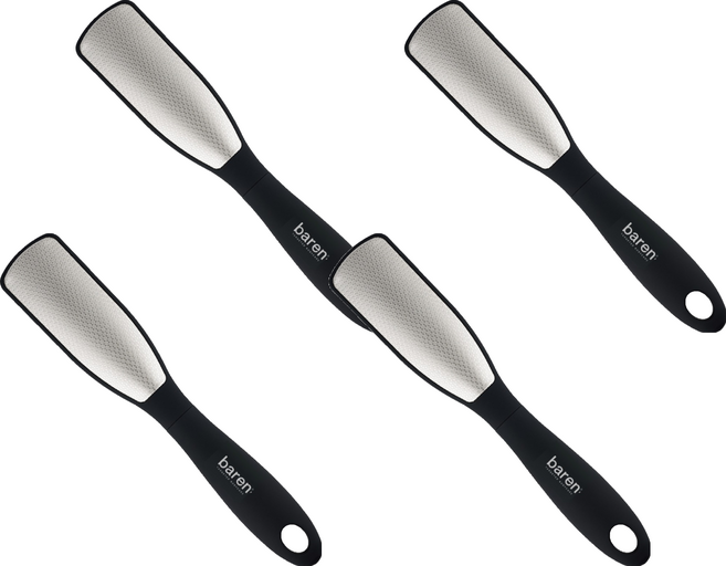 바렌 양면 스테인레스 발각질제거기, 1개입, 4개