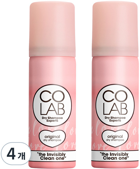 코랩 드라이샴푸 오리지널 장미/베르가못향, 50ml, 4개