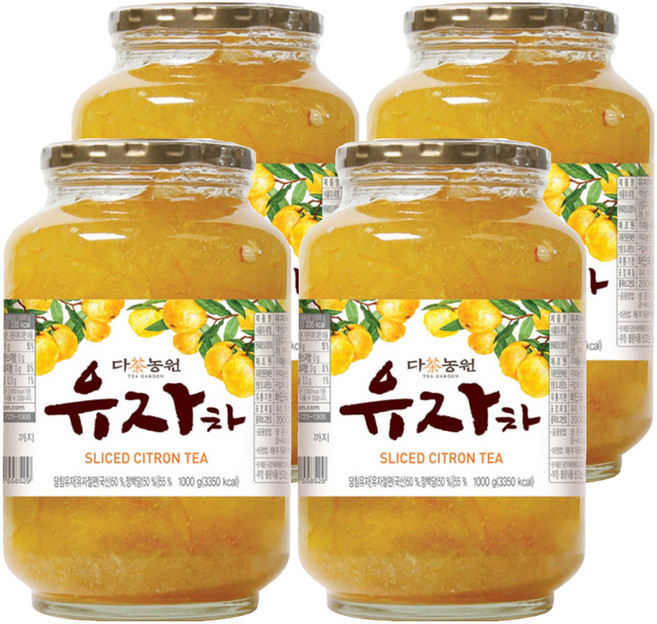 Danongwon 柚子茶, 1kg, 1入, 4罐