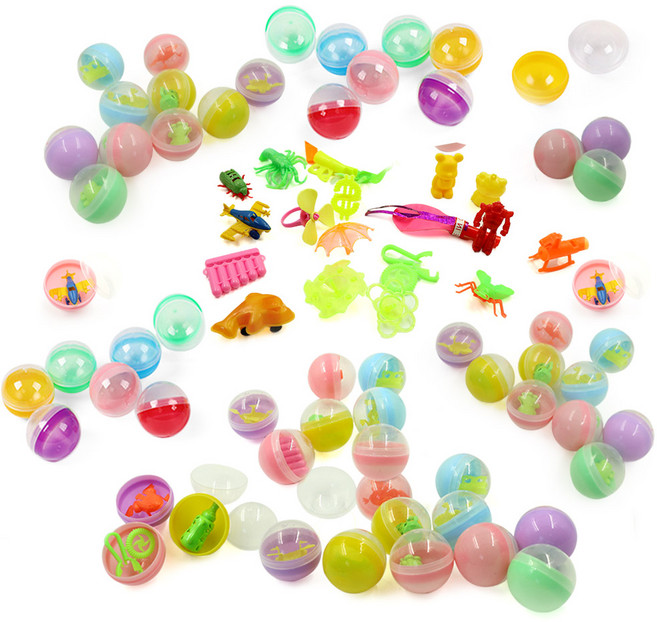 마메 머신용 반투명 뽑기캡슐 45mm 60개, 랜덤발송, 1세트