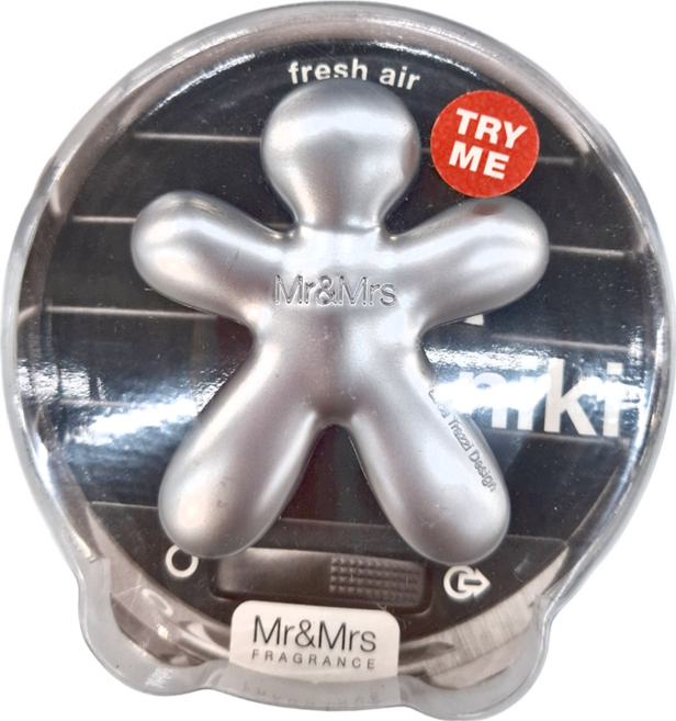 Mr&Mrs FRAGRANCE NIKI FROSTED SILVER-FRESH AIR 清新空氣香氛片 霧面銀, 1片, FRESH AIR 清新空氣