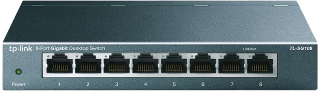 tp-link 8埠 Gigabit交換器 鐵殼 版本5, TL-SG108, 1個
