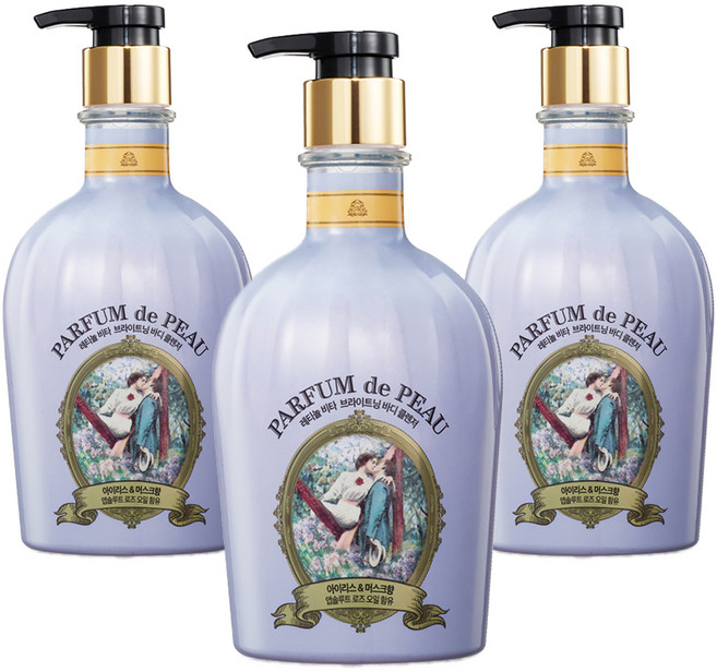 벨먼 파퓸드뽀 퍼퓸 바디워시 아이리스 머스크 향, 600ml, 3개