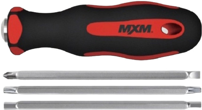 MXM TOOLS 長款替換式 雙頭螺絲起子 M4701B 6PC, 1支