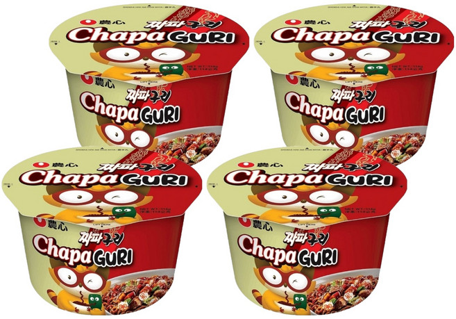 NONGSHIM 農心 浣熊炸醬烏龍碗麵 114g, 4入