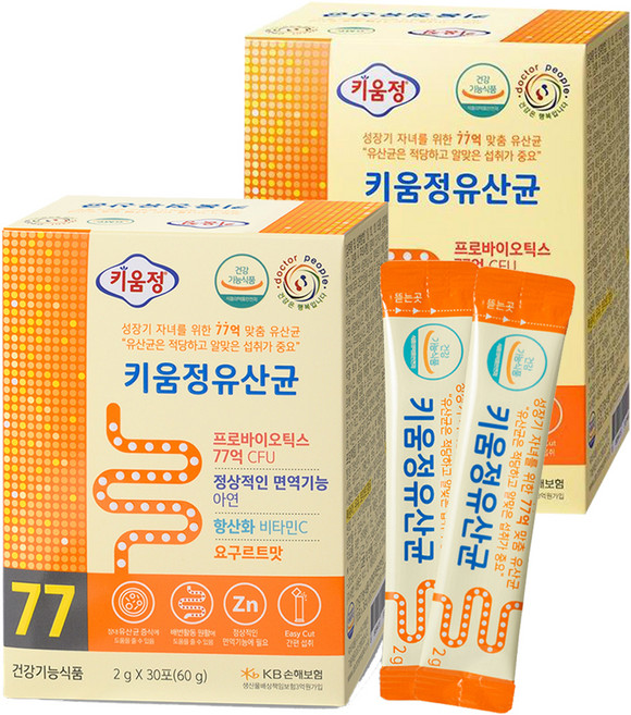키움정 유산균 30p, 60g, 2개