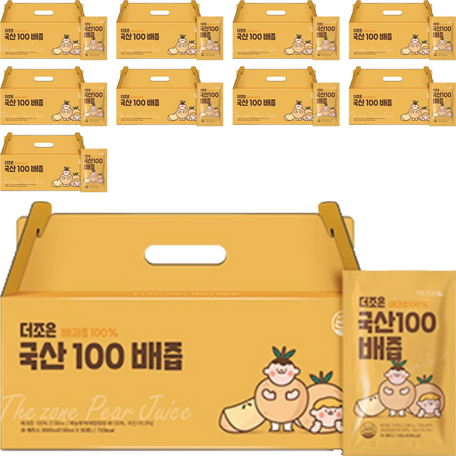 더존건강 더조은 국산100 배즙, 100ml, 300개
