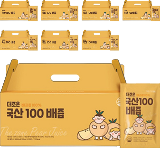 더존건강 더조은 국산100 배즙, 100ml, 240개