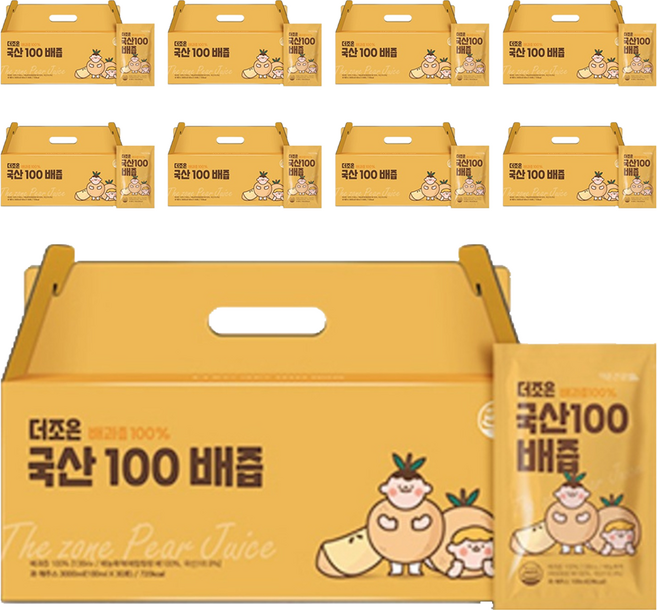 더존건강 더조은 국산100 배즙, 100ml, 270개